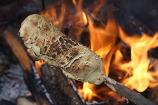 Campfire Bannock Dogs